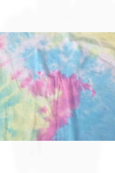 DG-TNJO 時尚面料 扎染面料 扎染布 紮染 手工扎染 彩潑印花 95%棉5%氨綸 165g   扎 染 t 恤 正面照